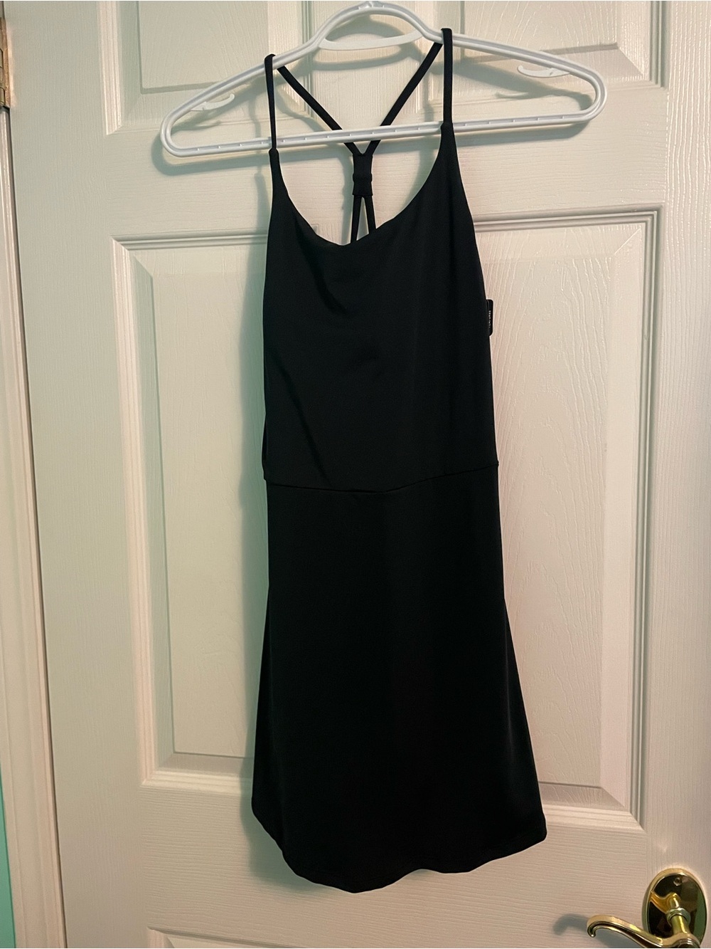 Ardene Move Black Strappy Romper Dress